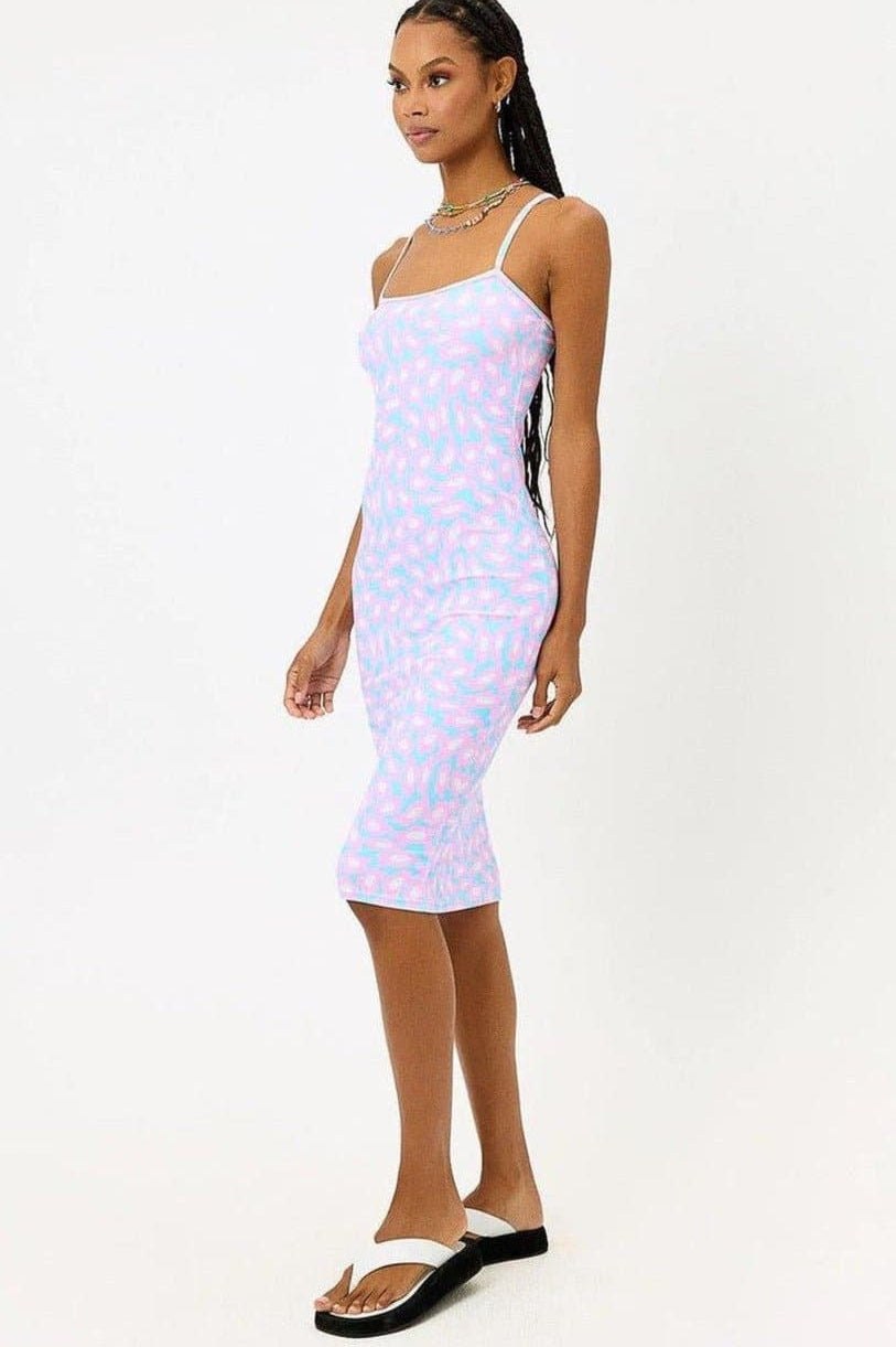 Frankies Bikinis Quinn Terry Midi Dress in Daisy Dream Midi Dress by Frankies Bikinis as seen on celebrities