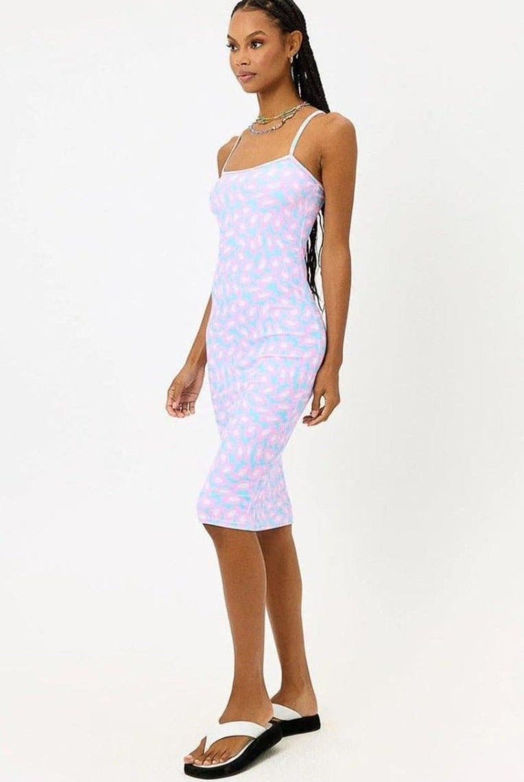 Shop Frankies Bikinis Frankies Bikinis Quinn Terry Midi Dress in Daisy Dream Midi Dress for women – premium loungewear and festival fashion at Spoiled Brat