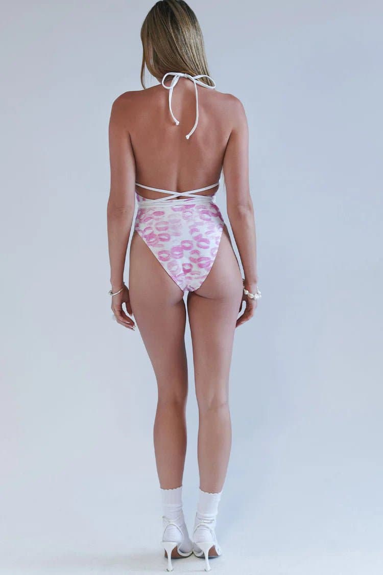 Frankies Bikinis x SYDNEY SWEENEY Gemma Wrap One Piece Swimsuit Swimsuit by Frankies Bikinis as seen on celebrities