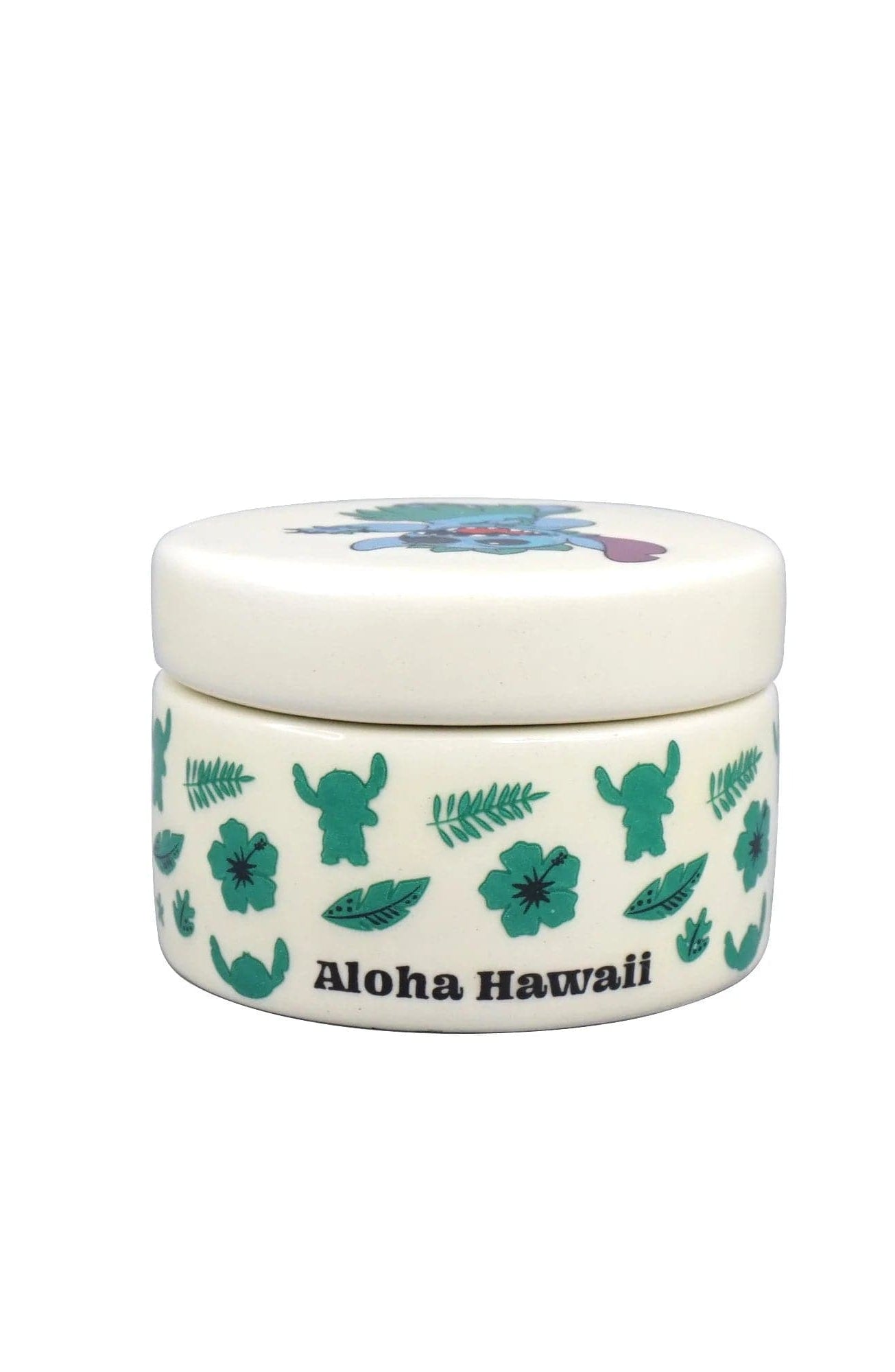 Disney Lilo & Stitch Ceramic Round Box Jewellery Box by Half Moon Bay as seen on celebrities