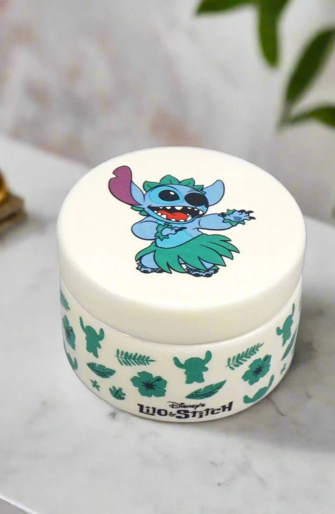 Disney Lilo & Stitch Ceramic Round Box Jewellery Box by Half Moon Bay as seen on celebrities