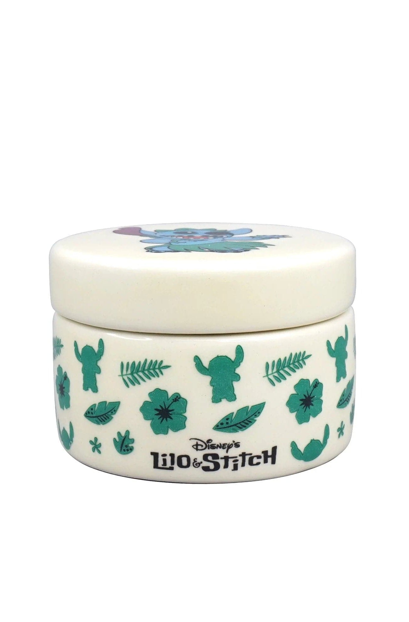 Disney Lilo & Stitch Ceramic Round Box Jewellery Box by Half Moon Bay as seen on celebrities
