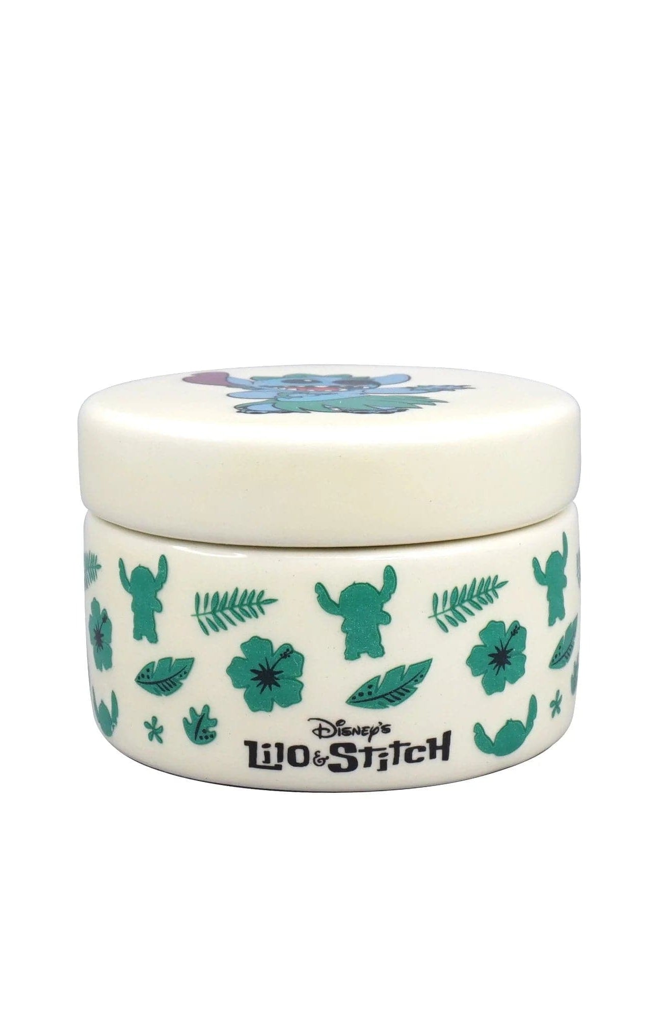 Disney Lilo & Stitch Ceramic Round Box Jewellery Box by Half Moon Bay as seen on celebrities