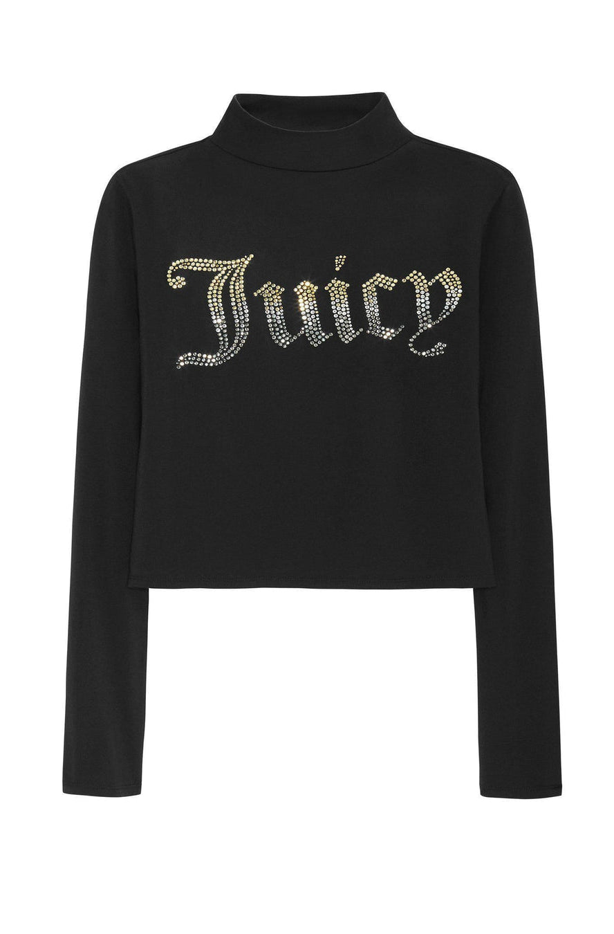 Juicy Couture 25th Anniversary Mock Neck Tee Long Sleeved Top by Juicy Couture as seen on celebrities