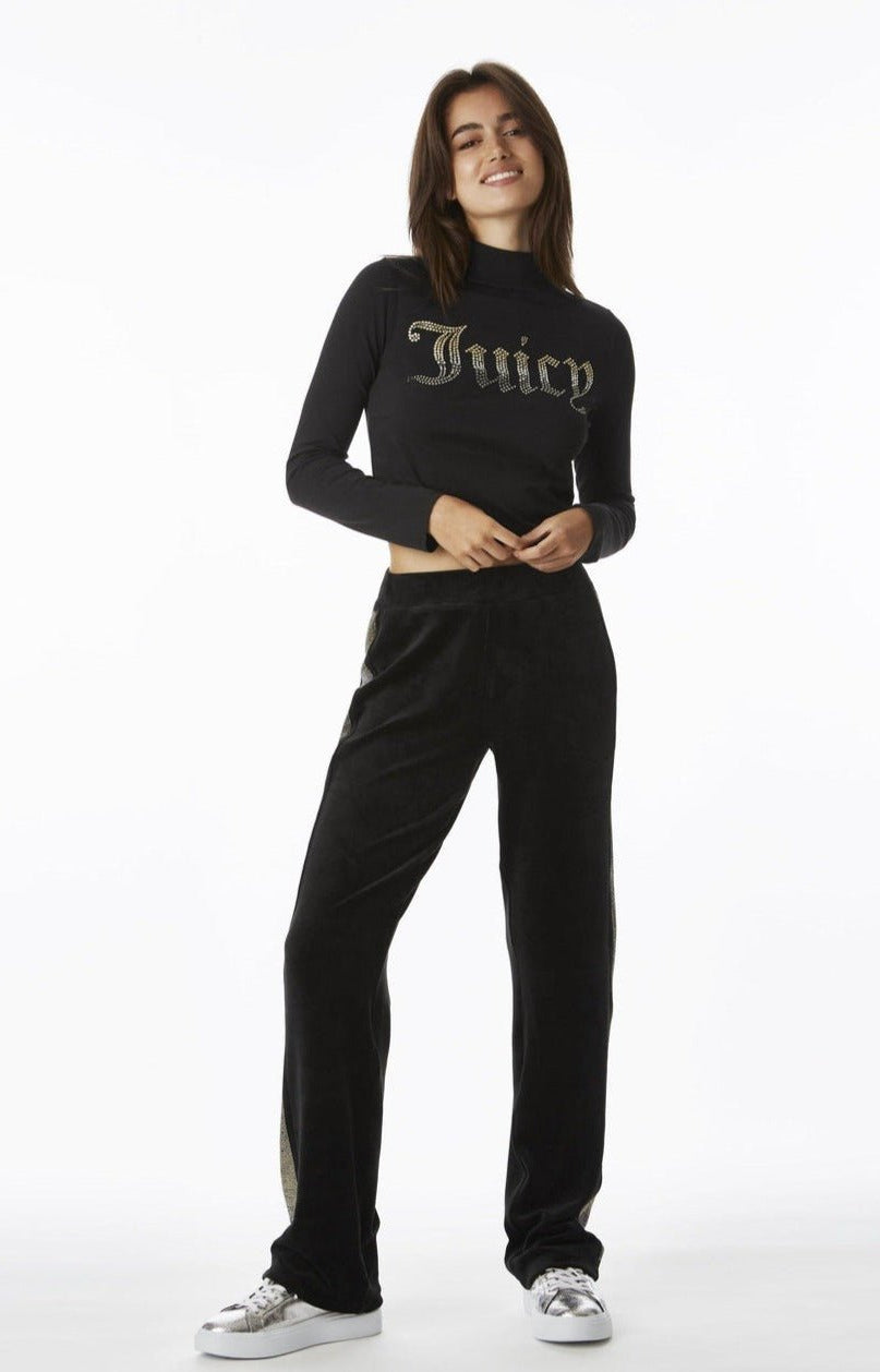 Juicy Couture 25th Anniversary Mock Neck Tee Long Sleeved Top by Juicy Couture as seen on celebrities
