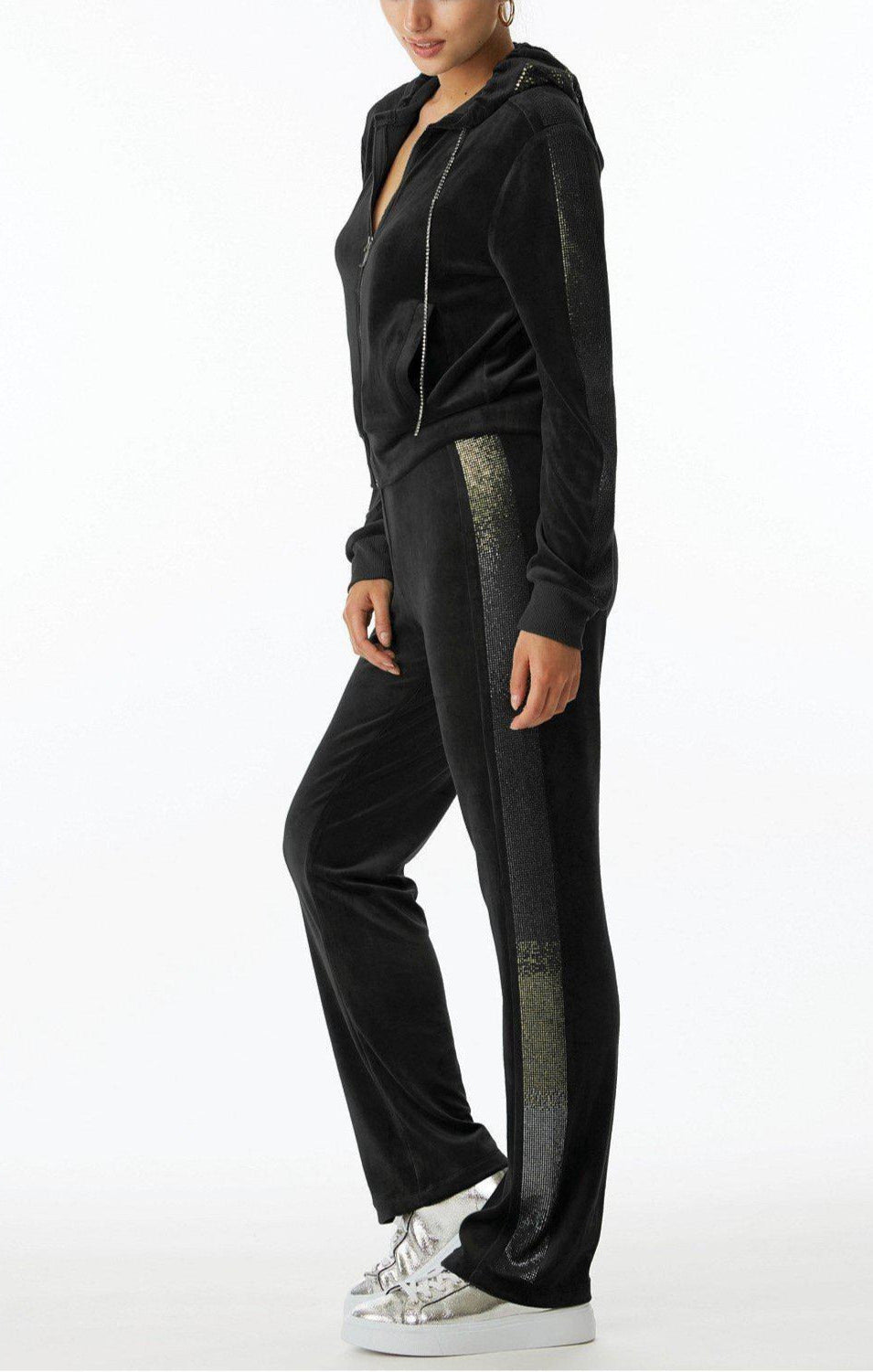 Juicy Couture Anniversary Long Sleeved Velour Hoodie Hoodie by Juicy Couture as seen on celebrities