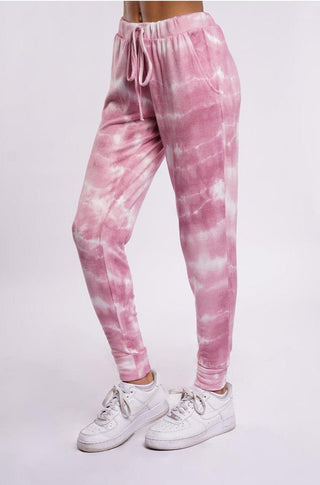 Shop La Trading Co Cloud Tie Dye Joggers as seen on Tori Spelling - Premium Jogging Pants from LA Trading Company Online now at Spoiled Brat 