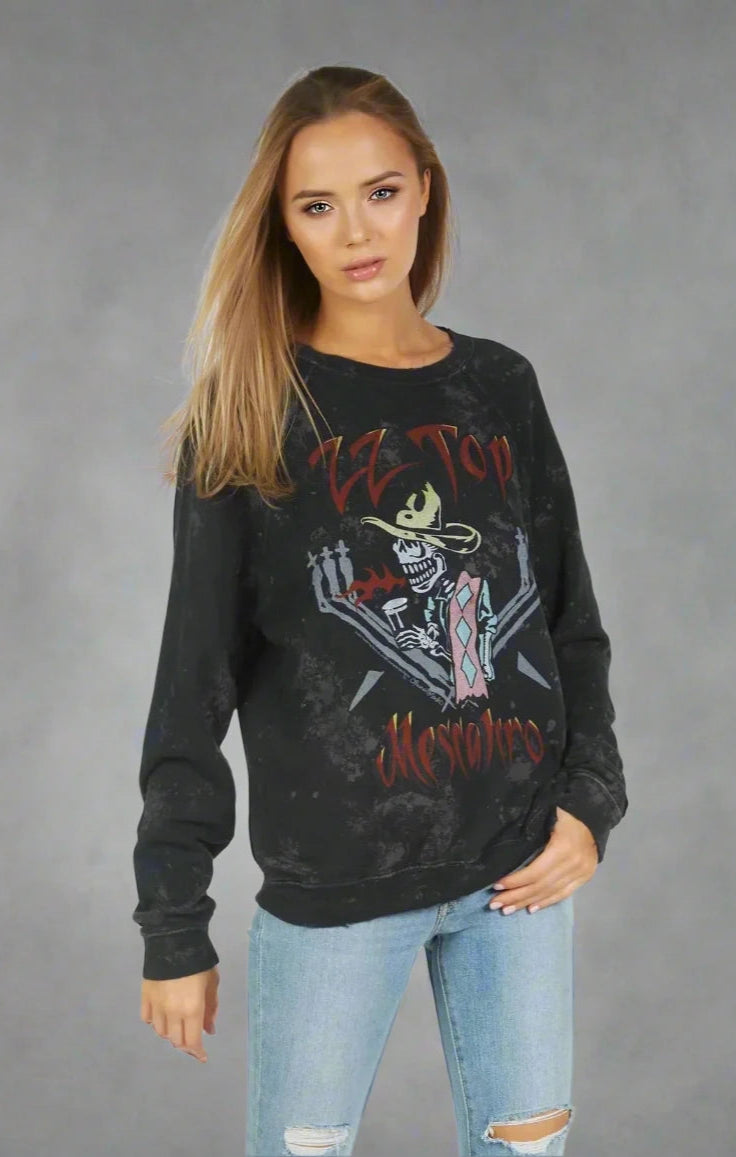 Lauren Moshi Anela ZZ Top Band Sweater Sweater by Lauren Moshi as seen on celebrities
