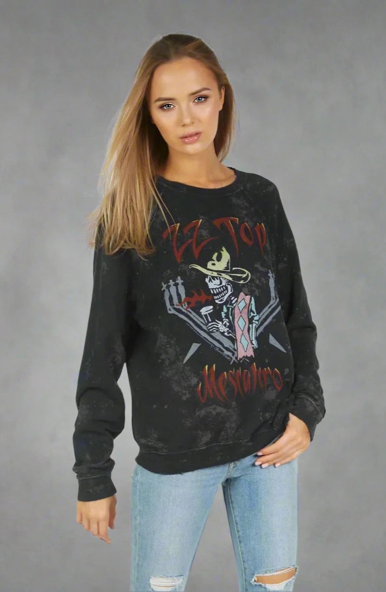 Lauren Moshi Anela ZZ Top Band Sweater Sweater by Lauren Moshi as seen on celebrities