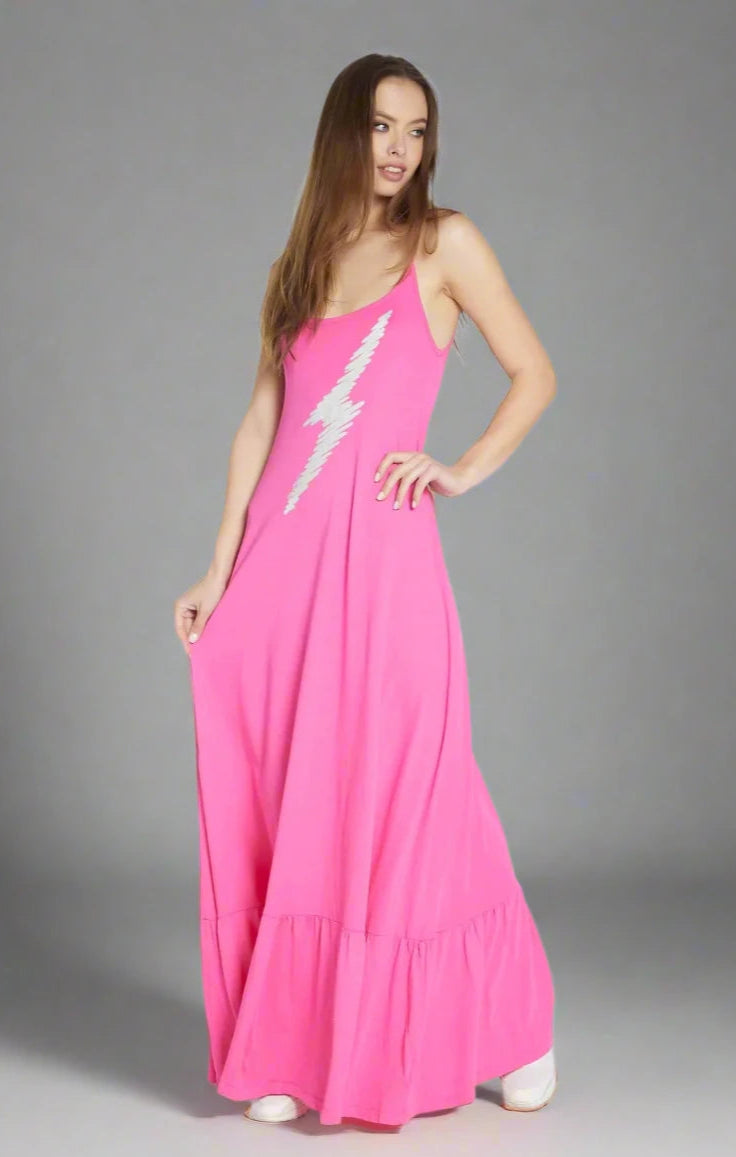 Lauren Moshi Beatrix Scribble Lightning Maxi Dress Maxi Dress by Lauren Moshi as seen on celebrities