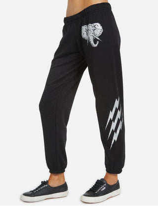 Shop Lauren Moshi Brynn Electric Elephant Sweatpants - Premium Joggers from Lauren Moshi Online now at Spoiled Brat 