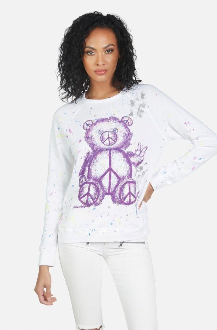 Lauren Moshi Darby Peace Teddy Pullover Pullover by Lauren Moshi as seen on celebrities