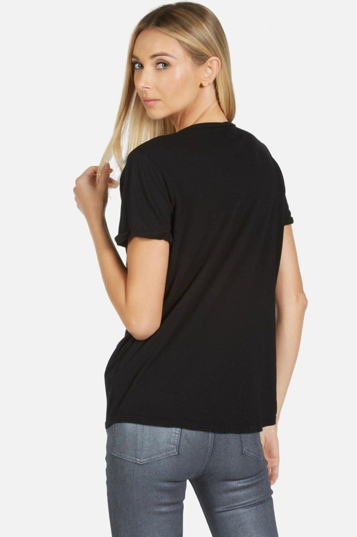 Lauren Moshi Edda Crystal Sprinkle Lip T-Shirt T-Shirt by Lauren Moshi as seen on celebrities