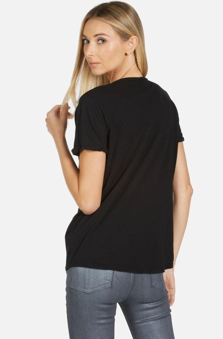 Lauren Moshi Edda Crystal Sprinkle Lip T-Shirt T-Shirt by Lauren Moshi as seen on celebrities