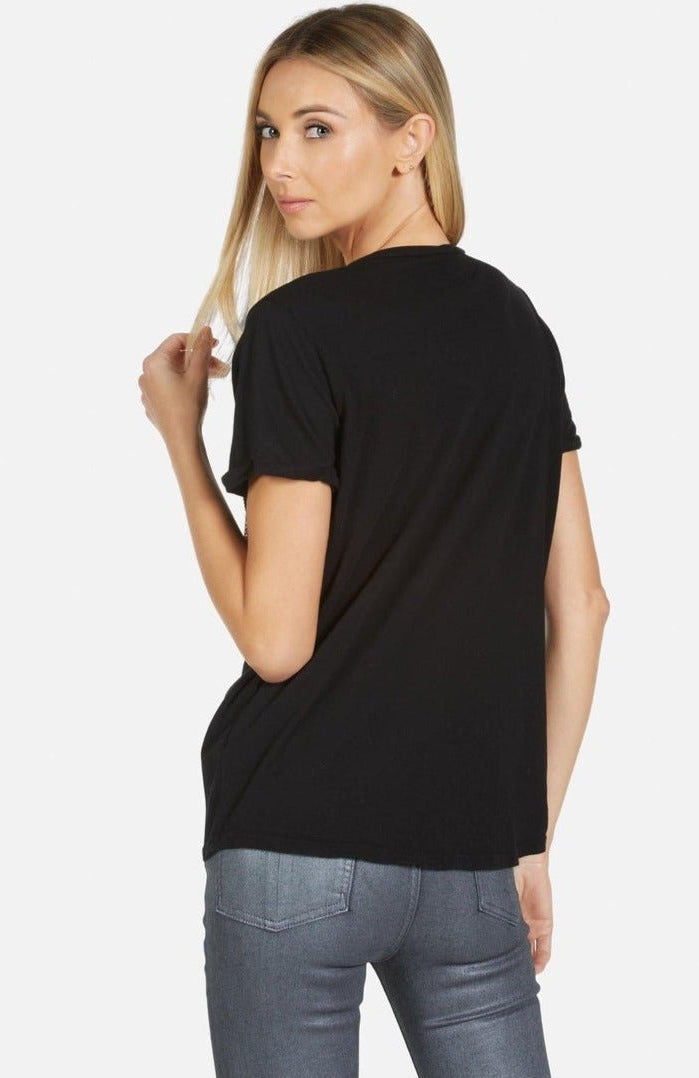 Lauren Moshi Edda Crystal Sprinkle Lip T-Shirt T-Shirt by Lauren Moshi as seen on celebrities