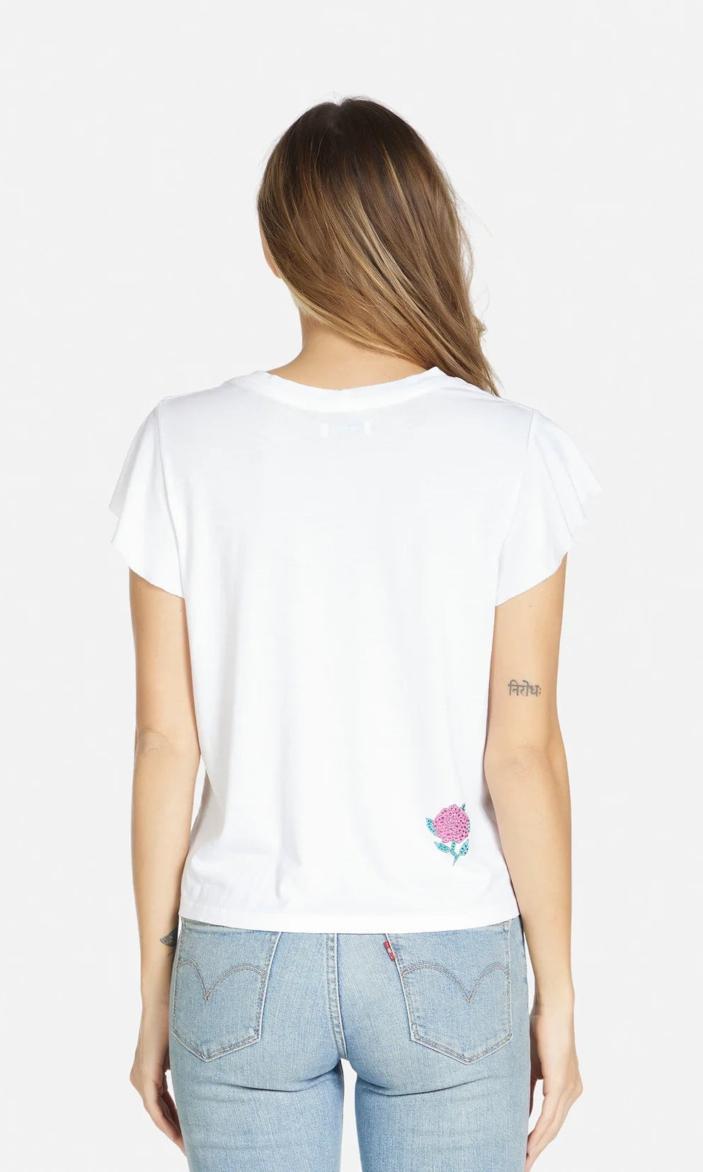Shop Lauren Moshi Lauren Moshi Estee Crystal Roses T-Shirt T-Shirt for women – premium loungewear and festival fashion at Spoiled Brat