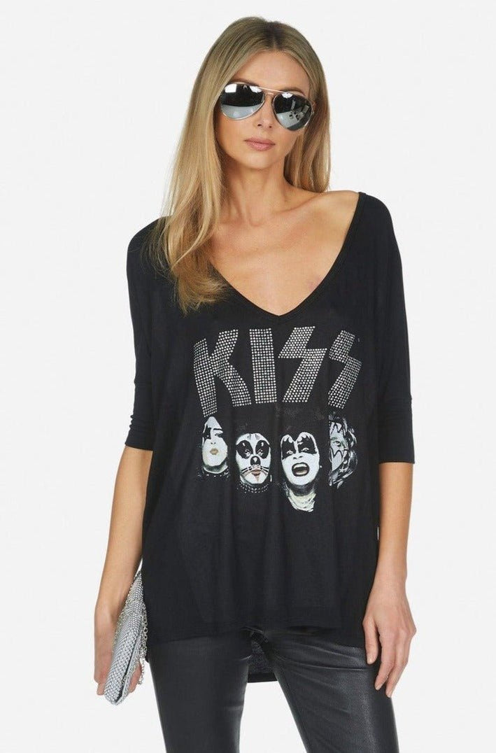 Lauren Moshi Eva x Kiss Oversized T-Shirt T-Shirt by Lauren Moshi as seen on celebrities