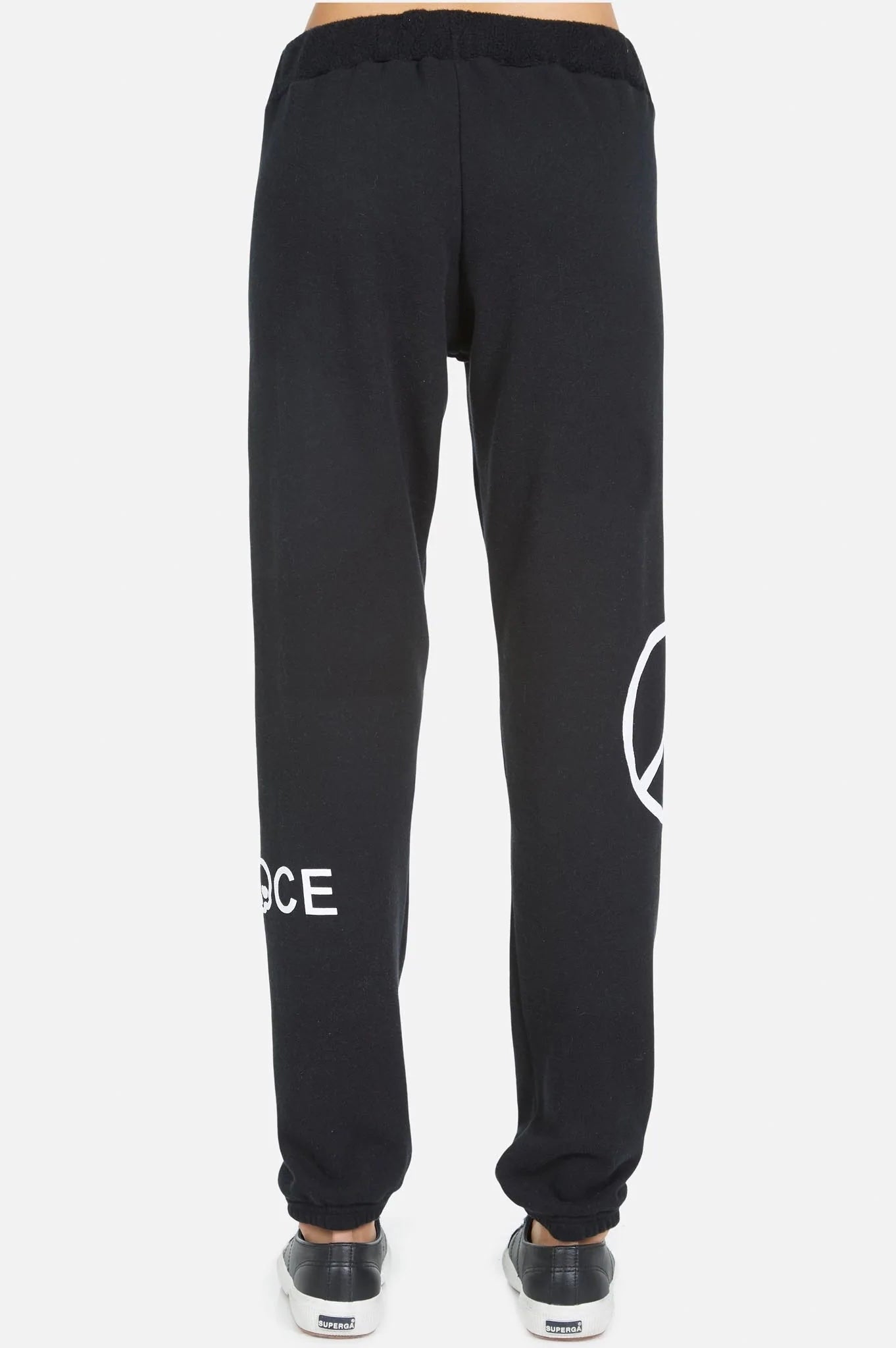 Lauren Moshi Gia Skull Peace Hand Jogger Pants Jogging Pants by Lauren Moshi as seen on celebrities