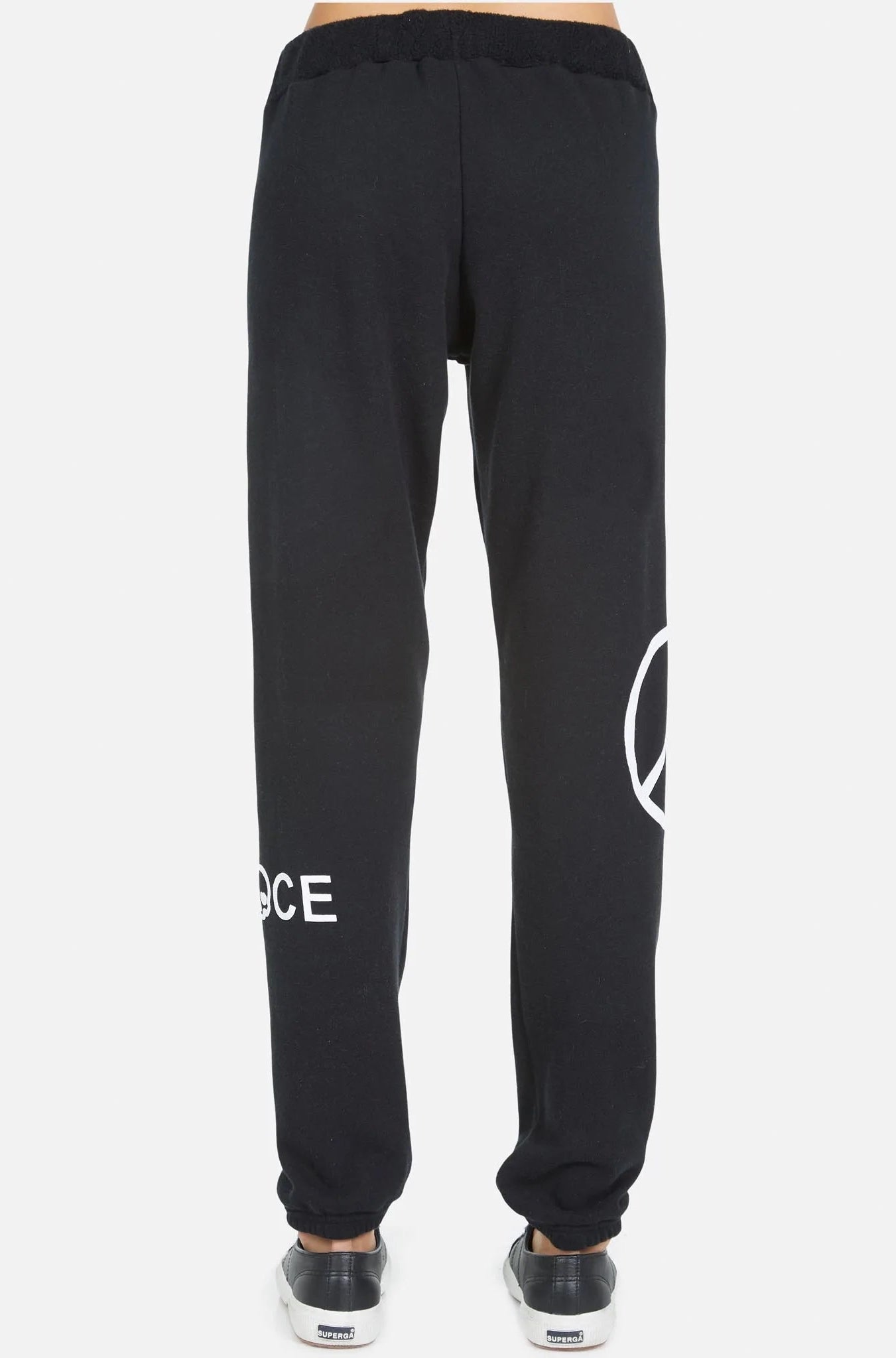 Lauren Moshi Gia Skull Peace Hand Jogger Pants Jogging Pants by Lauren Moshi as seen on celebrities