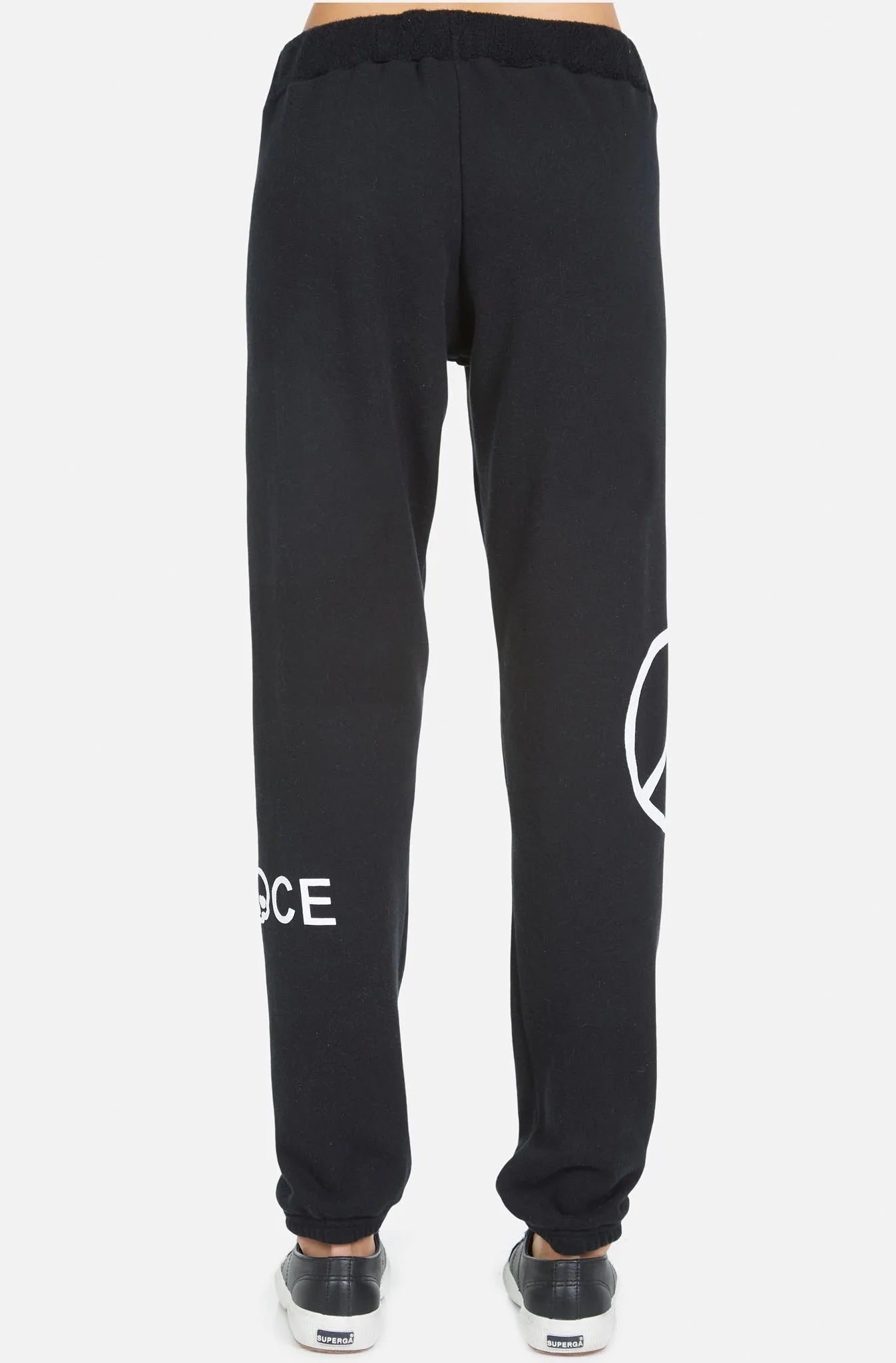 Lauren Moshi Gia Skull Peace Hand Jogger Pants Jogging Pants by Lauren Moshi as seen on celebrities