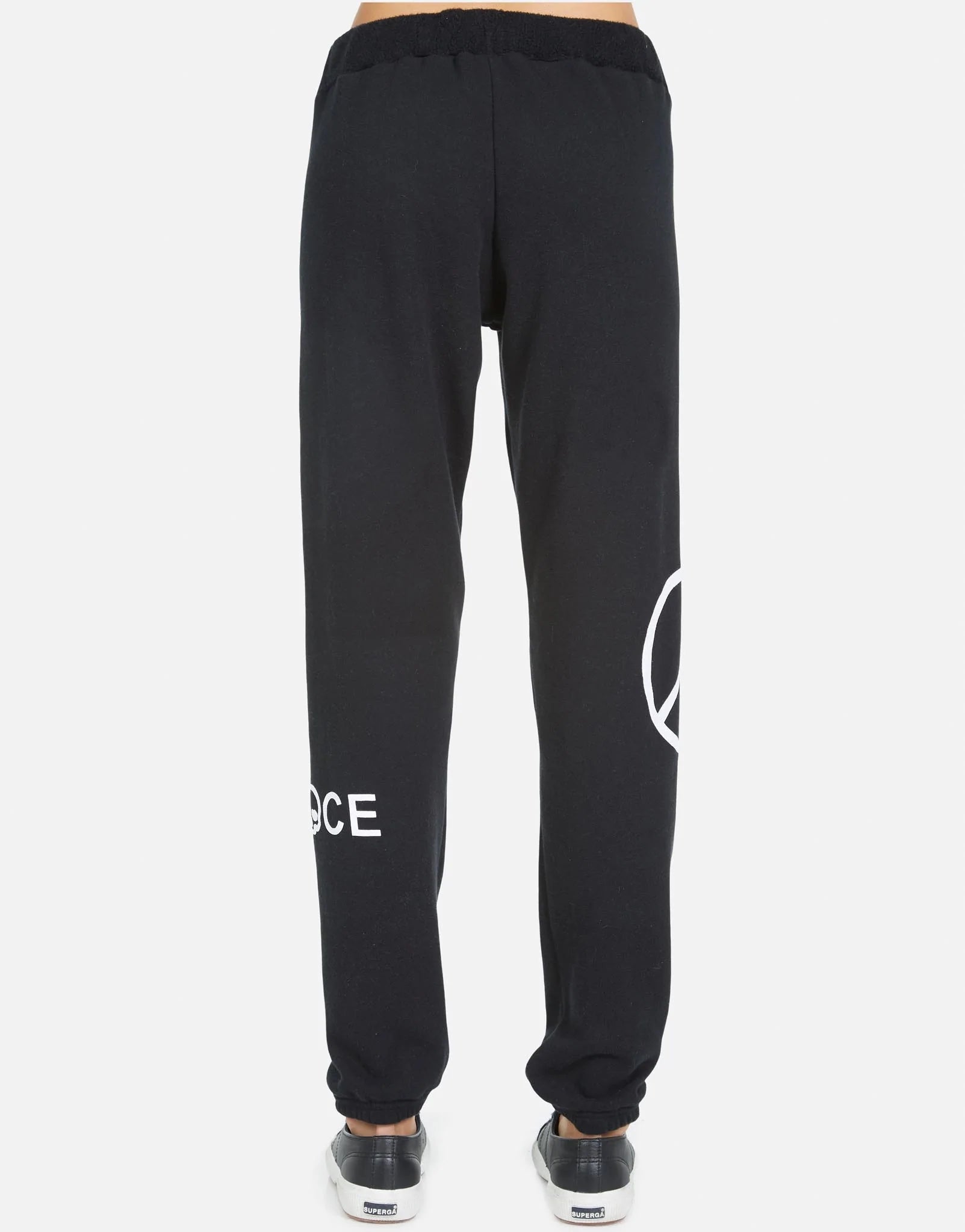 Lauren Moshi Gia Skull Peace Hand Jogger Pants Jogging Pants by Lauren Moshi as seen on celebrities