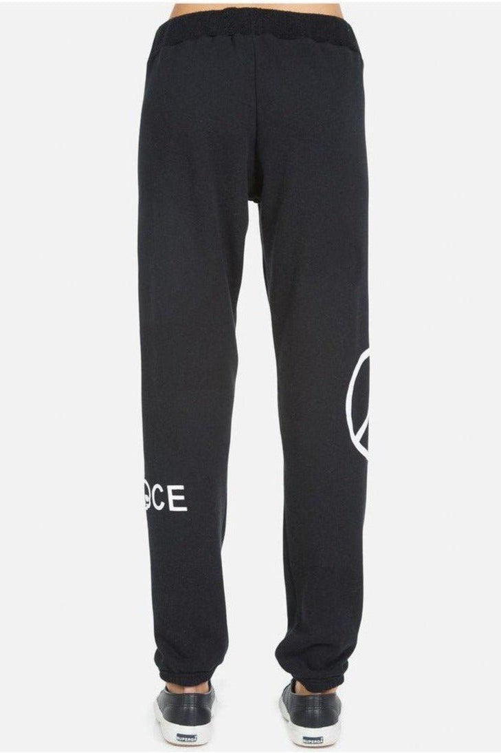 Lauren Moshi Gia Skull Peace Hand Jogger Pants Jogging Pants by Lauren Moshi as seen on celebrities