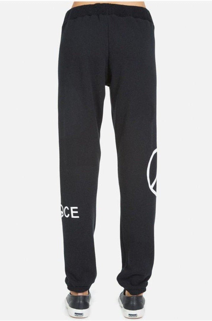 Lauren Moshi Gia Skull Peace Hand Jogger Pants Jogging Pants by Lauren Moshi as seen on celebrities