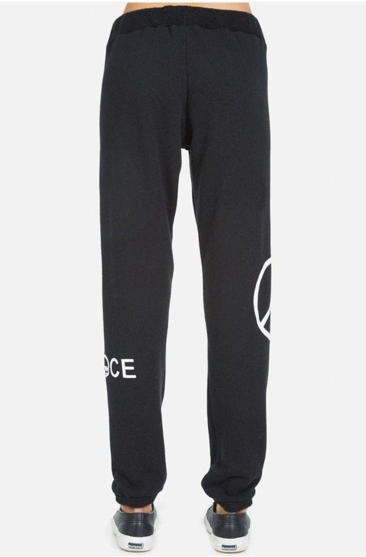 Lauren Moshi Gia Skull Peace Hand Jogger Pants Jogging Pants by Lauren Moshi as seen on celebrities