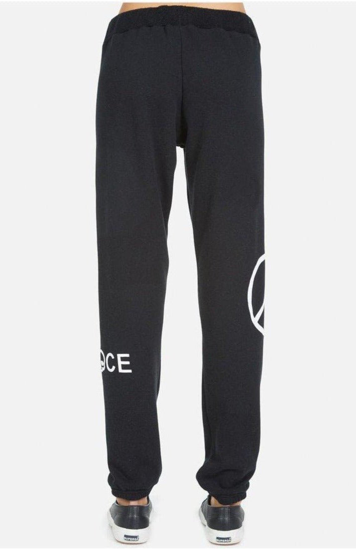 Lauren Moshi Gia Skull Peace Hand Jogger Pants Jogging Pants by Lauren Moshi as seen on celebrities