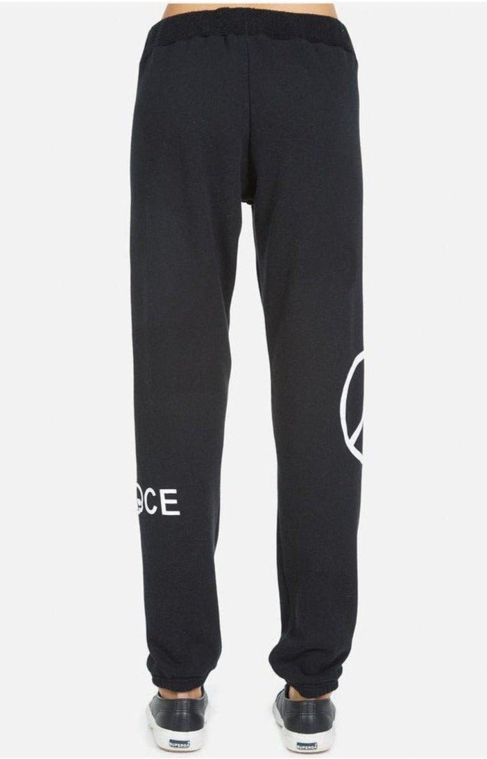 Lauren Moshi Gia Skull Peace Hand Jogger Pants Jogging Pants by Lauren Moshi as seen on celebrities