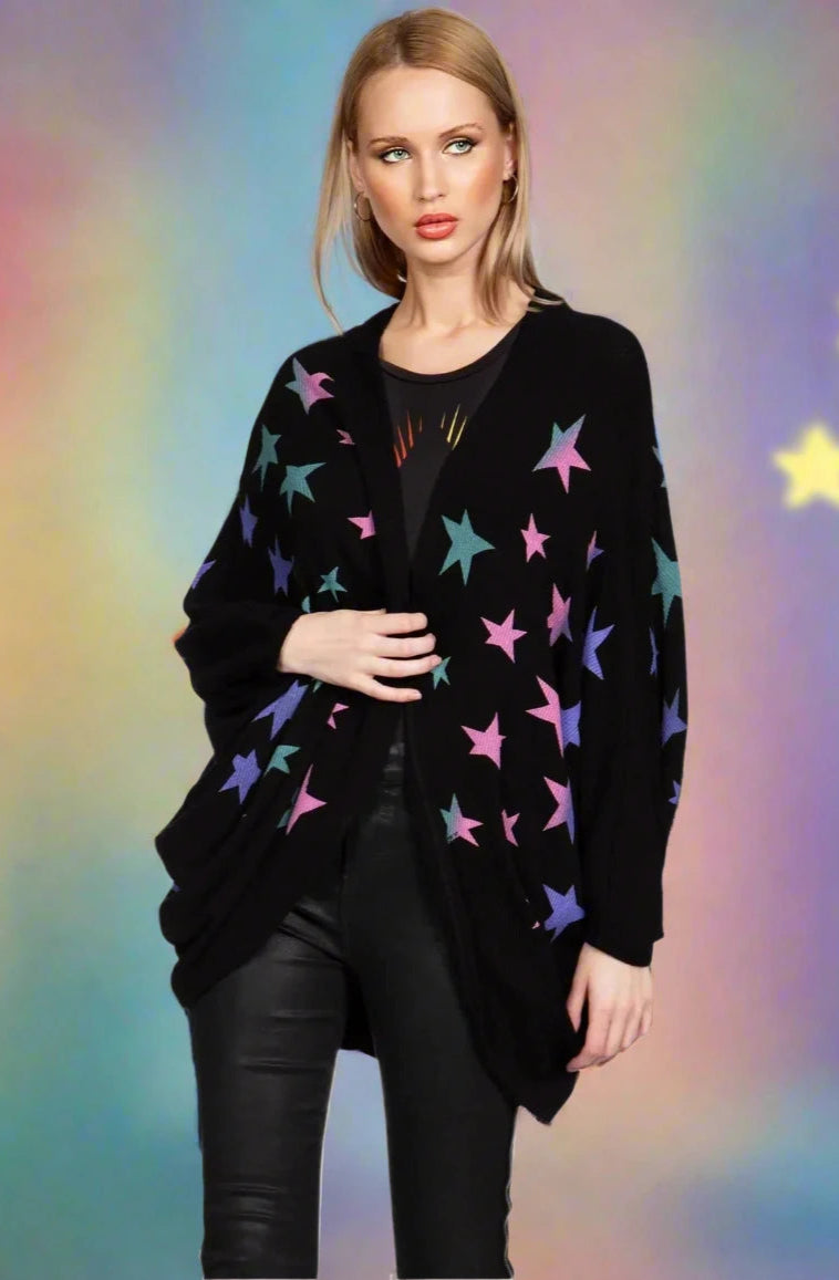 Lauren Moshi Isla Ombre Stars Wrap Cardigan Wrap Cardigan by Lauren Moshi as seen on celebrities
