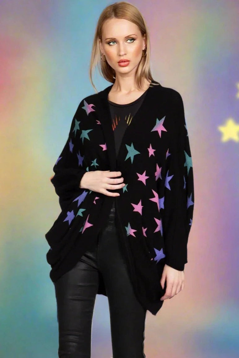 Shop Lauren Moshi Lauren Moshi Isla Ombre Stars Wrap Cardigan Wrap Cardigan for women – premium loungewear and festival fashion at Spoiled Brat