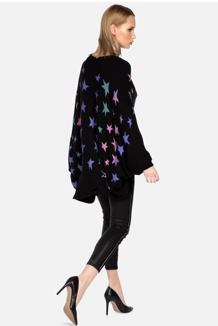 Shop Lauren Moshi Lauren Moshi Isla Ombre Stars Wrap Cardigan Wrap Cardigan for women – premium loungewear and festival fashion at Spoiled Brat