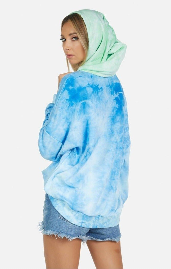 Lauren Moshi Lila World Peace Lips Hoodie as seen on Julianne Hough | Hoodie by Lauren Moshi | Shop Premium Boutique Fashion at Spoiled Brat | Trendy Y2K style. '_badge_Celeb_Pick, __label:Celeb Style, _Celeb_Pick | Image 4