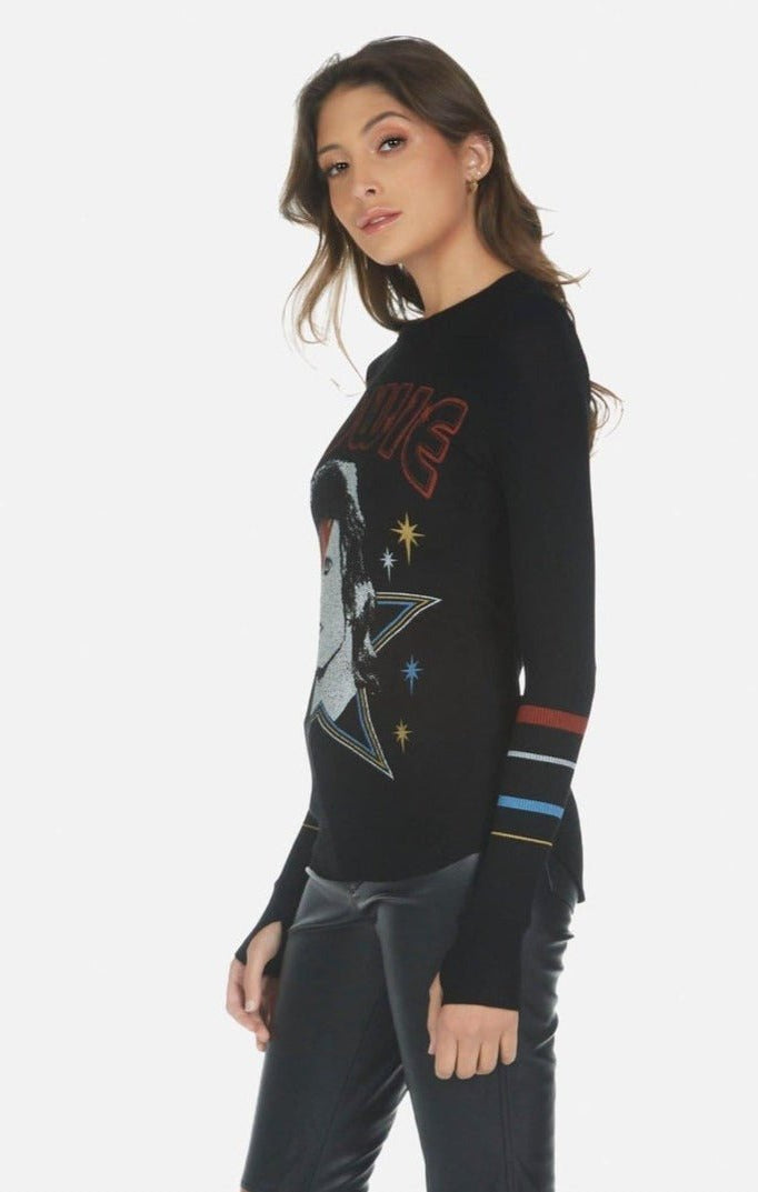 Lauren Moshi McKinley Bowie 1973 Tour Top Long Sleeved Top by Lauren Moshi as seen on celebrities