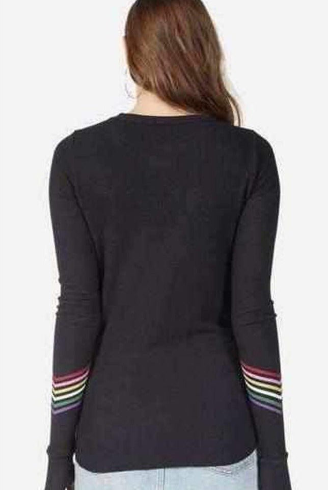 Shop Lauren Moshi Lauren Moshi Mckinley Neon Signs Thermal Top Long Sleeved Top for women – premium loungewear and festival fashion at Spoiled Brat