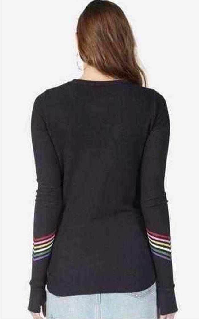 Shop Lauren Moshi Lauren Moshi Mckinley Neon Signs Thermal Top Long Sleeved Top for women – premium loungewear and festival fashion at Spoiled Brat