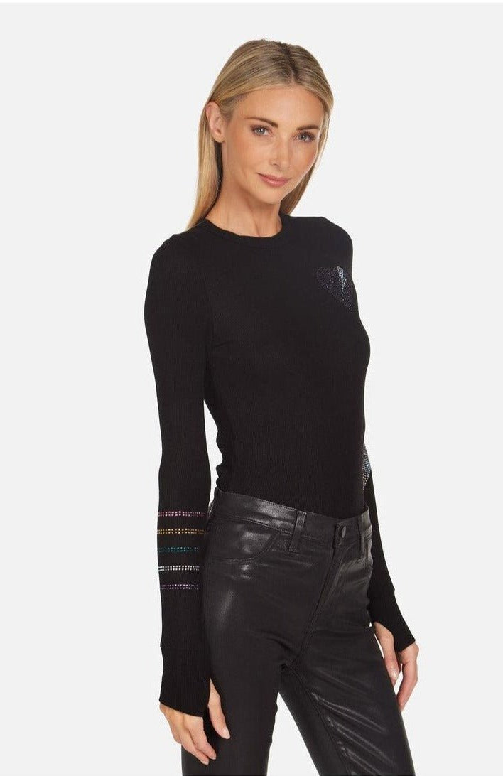 Lauren Moshi McKinley Rays of Love Thermal Top Long Sleeved Top by Lauren Moshi as seen on celebrities