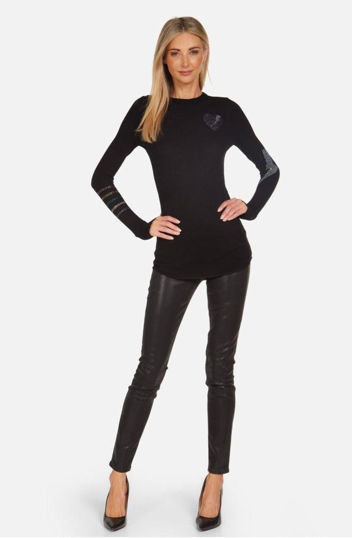 Lauren Moshi McKinley Rays of Love Thermal Top Long Sleeved Top by Lauren Moshi as seen on celebrities