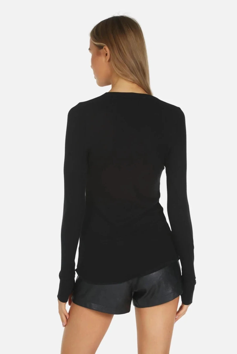 Shop Lauren Moshi Lauren Moshi McKinley X Led Zeppelin Outline Thermal Top Long Sleeved Top for women – premium loungewear and festival fashion at Spoiled Brat