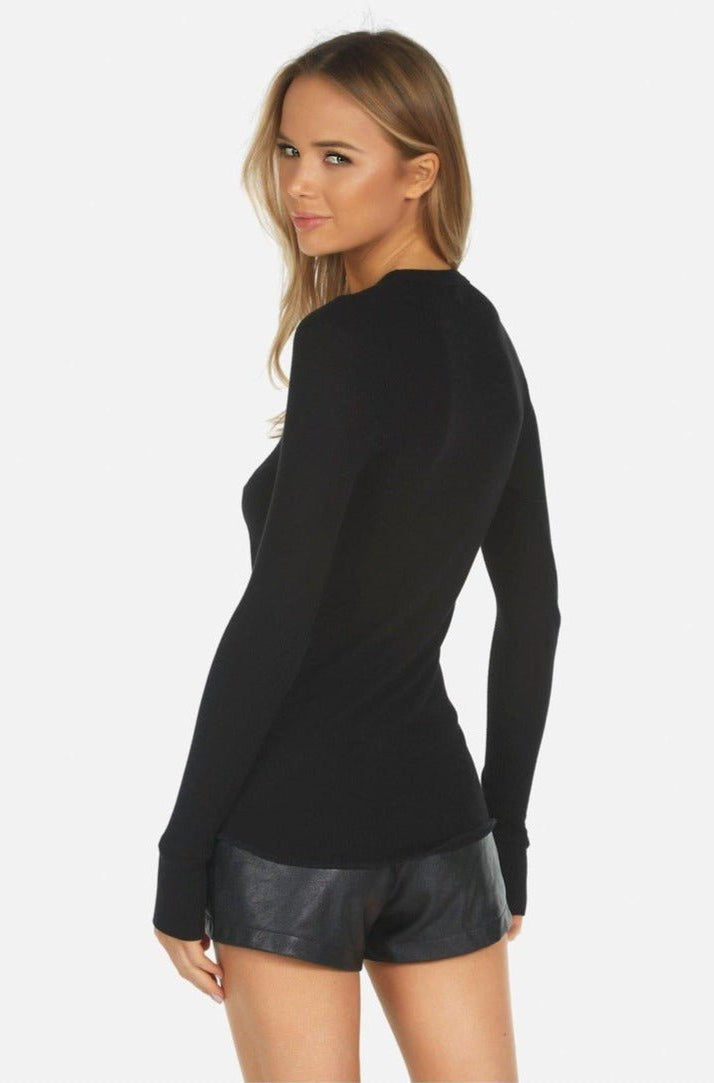 Lauren Moshi McKinley X Watercolor Eye Thermal Top Long Sleeved Top by Lauren Moshi as seen on celebrities