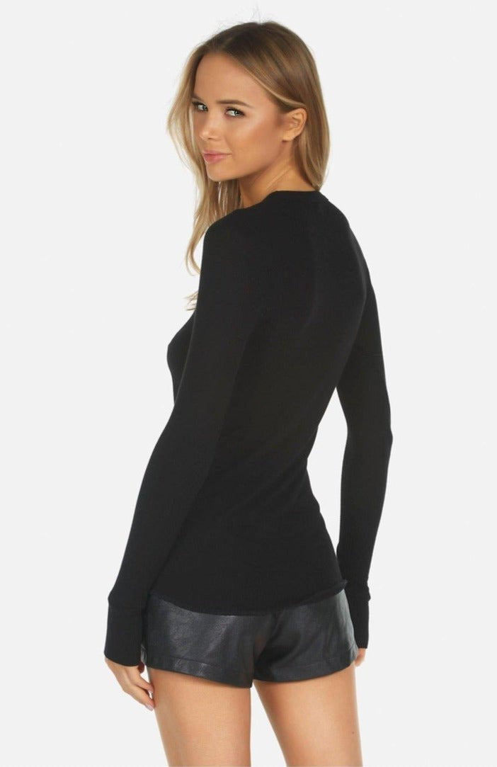 Lauren Moshi McKinley X Watercolor Eye Thermal Top Long Sleeved Top by Lauren Moshi as seen on celebrities