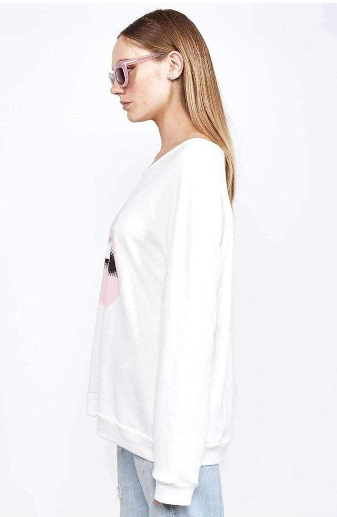 Lauren Moshi Noleta Zipper Mouth Sweatshirt by Lauren Moshi – Sweater – XS | Spoiled Brat UK