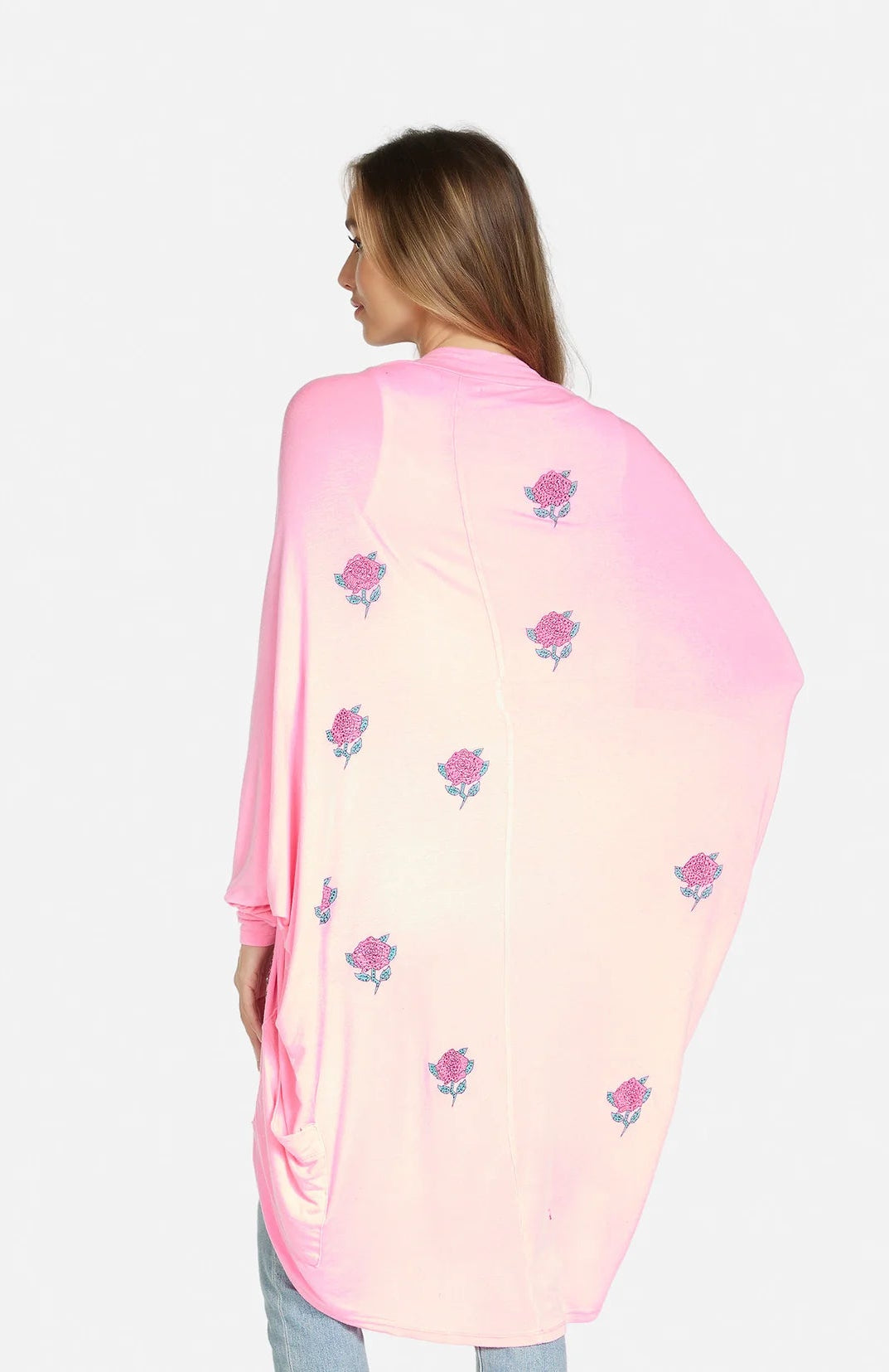 Lauren Moshi Ramona Crystal Roses Wrap Cardigan Wrap Cardigan by Lauren Moshi as seen on celebrities