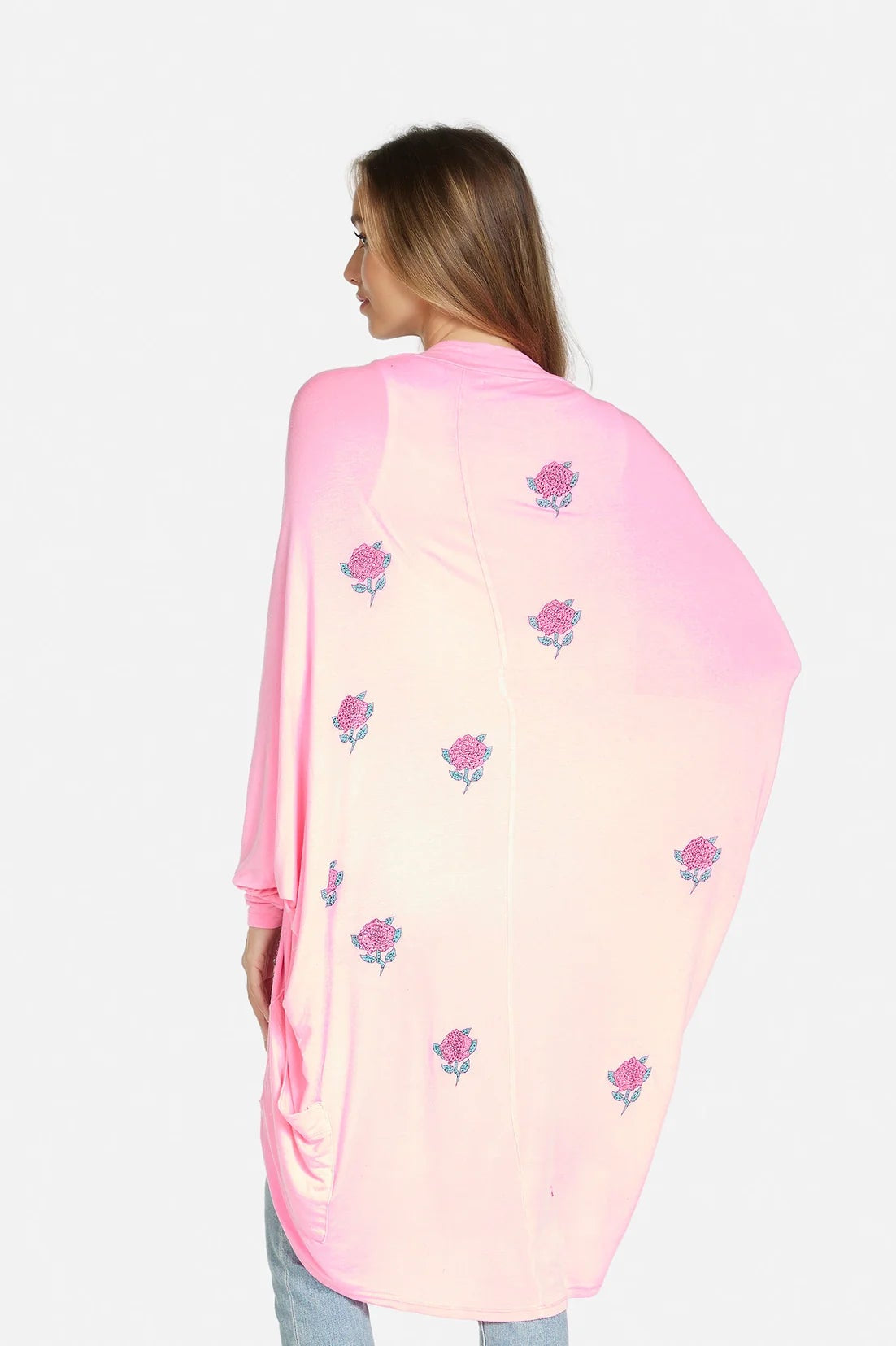 Lauren Moshi Ramona Crystal Roses Wrap Cardigan Wrap Cardigan by Lauren Moshi as seen on celebrities