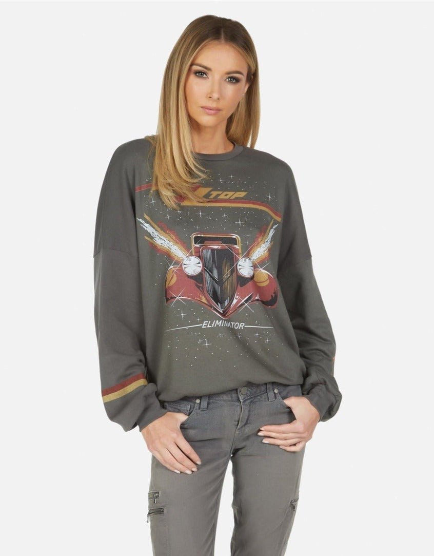 Lauren Moshi Sierra ZZ Top Eliminator Boyfriend Pullover by Lauren Moshi – Sweater – XS | Spoiled Brat UK