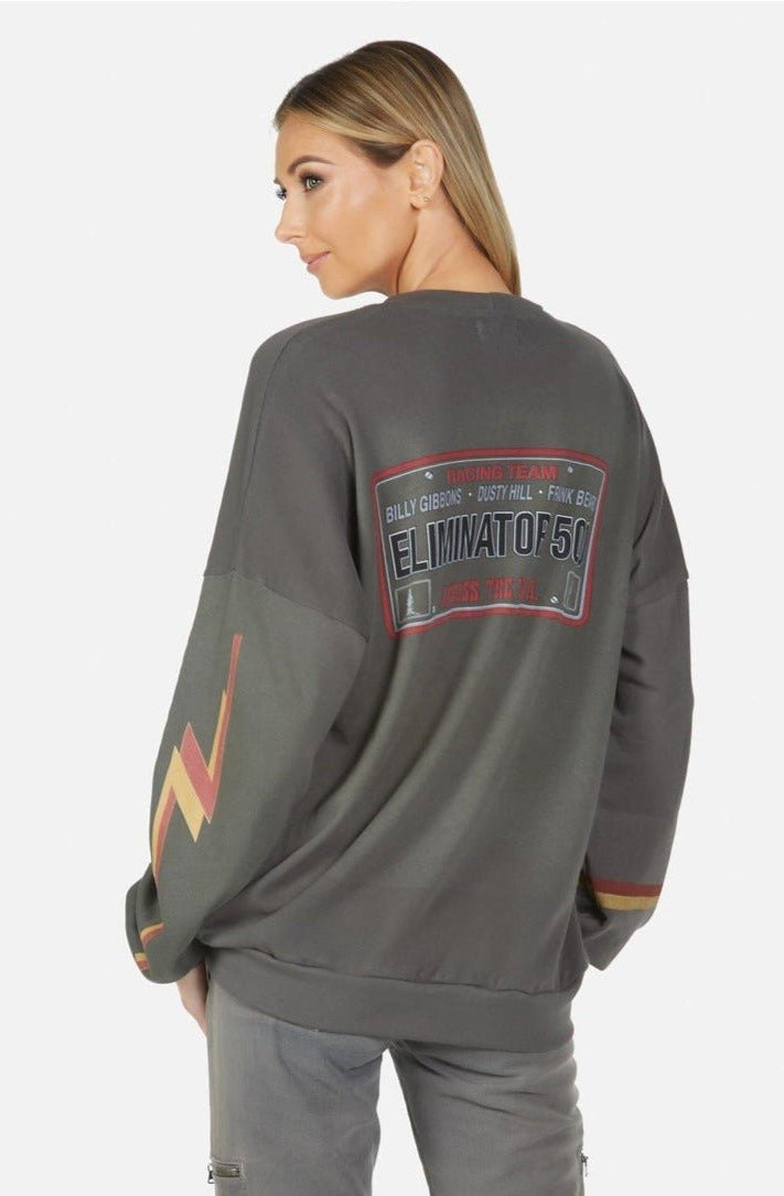 Lauren Moshi Sierra ZZ Top Eliminator Boyfriend Pullover Sweater by Lauren Moshi as seen on celebrities