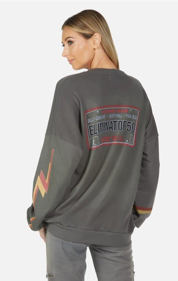 Lauren Moshi Sierra ZZ Top Eliminator Boyfriend Pullover Sweater by Lauren Moshi as seen on celebrities