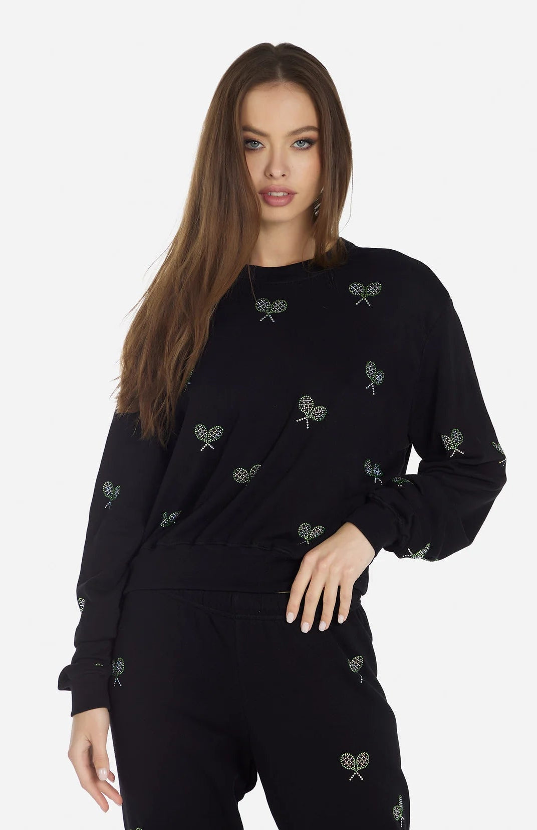 Shop Lauren Moshi Lauren Moshi Spalding Moshi Tennis Club Sweater Hoodie for women – premium loungewear and festival fashion at Spoiled Brat