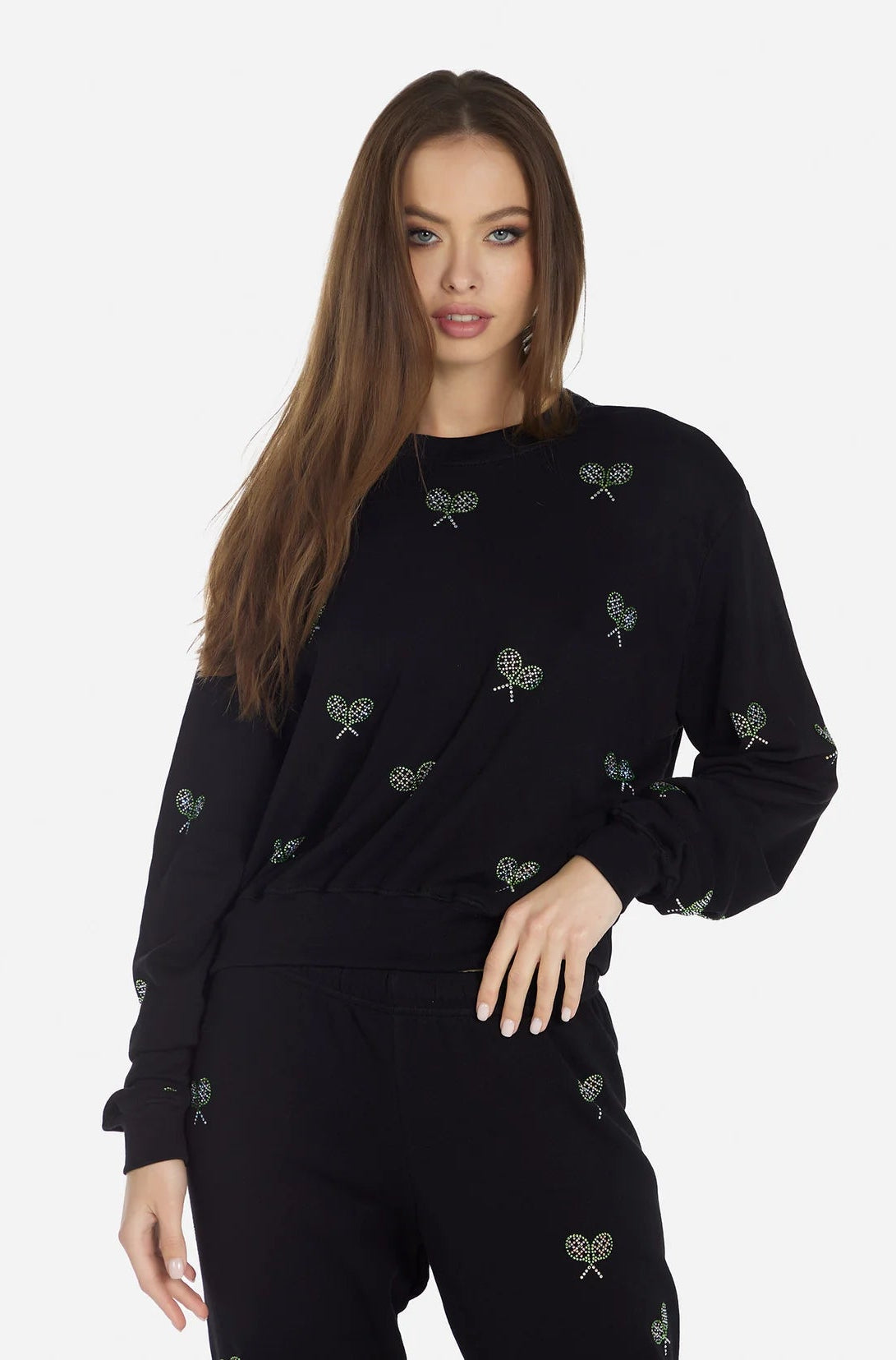 Lauren Moshi Spalding Moshi Tennis Club Sweater Hoodie by Lauren Moshi as seen on celebrities